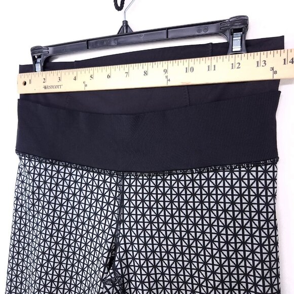 Lululemon Legging Straight Leg Size 8 Double Layer Waist Geometric Tummy Control - Picture 7 of 13